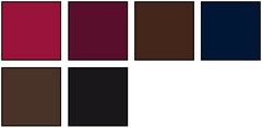 Granata Bordeaux Moka BluScuro Fumo Nero