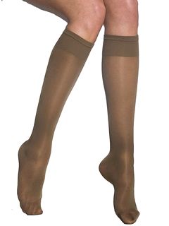 Miss Relax 100 Sheer Support Socks &raquo; £23.50 - Solidea Style 318A0 - Support Knee Highs from Pebble UK